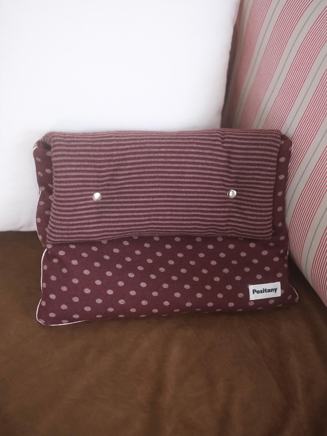 Button pouch (burgundy)