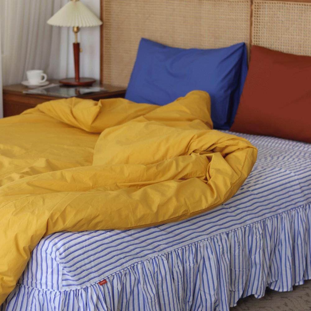 프리미엄 고밀도 면 60수 레트로 클래식 가을 맞춤 베개 이불 커버 세트 S SS Q K LK