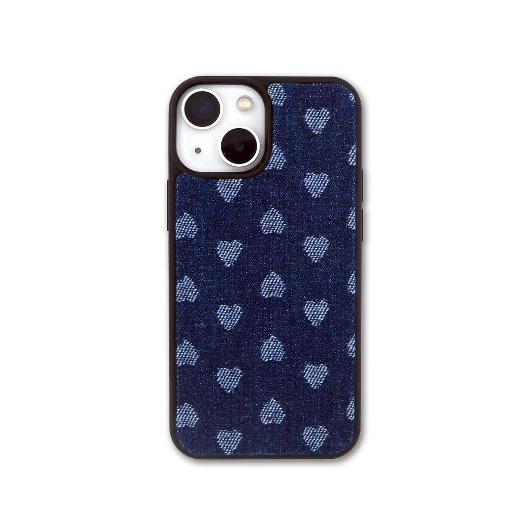 TEXTILE PHONE CASE [HEART]