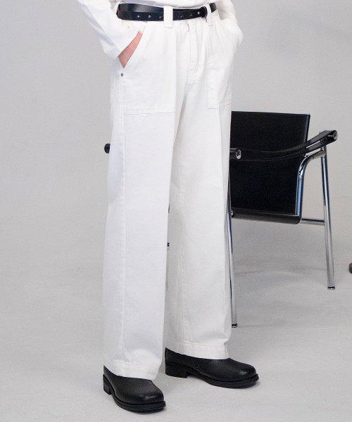 퍼티그 와이드 데님 [오프화이트]