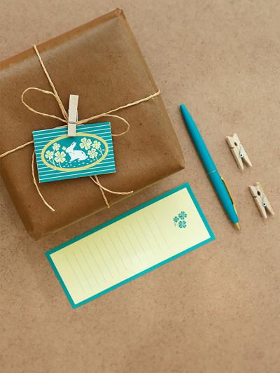 꽃무늬 미니 편지지 세트