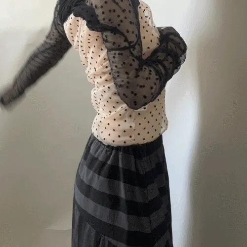 (주문폭주) 시스루 땡땡이 (2color)