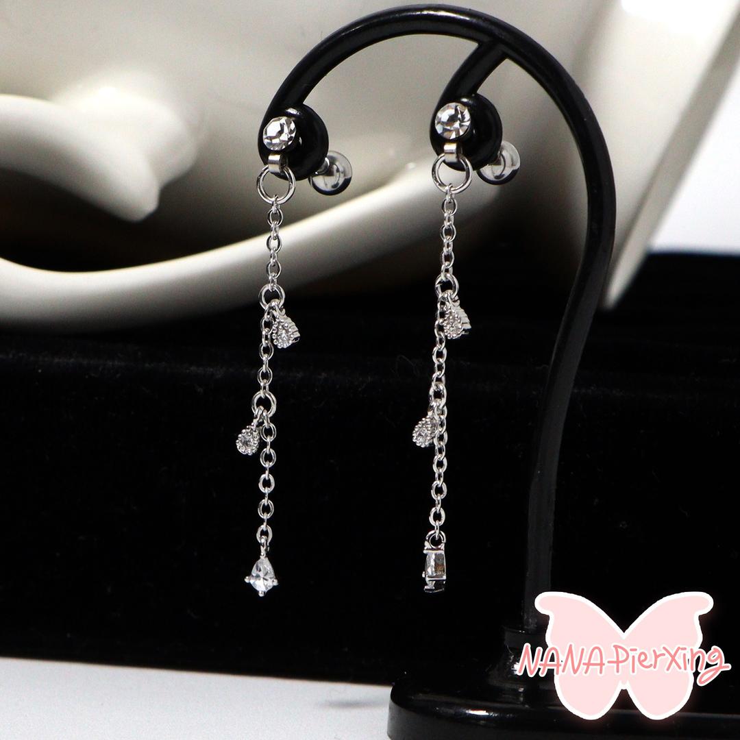 떨어지는 빗방울 처럼 드롭 피어싱, 귀걸이