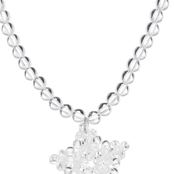 Star Beads Necklace (Clear)