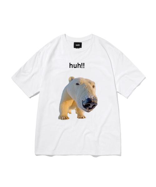 스웨이드(SUADE)  HUH!! TEE [WHITE] - 사이즈 & 후기 | 무신사