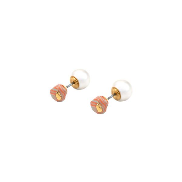 2021 stratum pearl earring (Orange)
