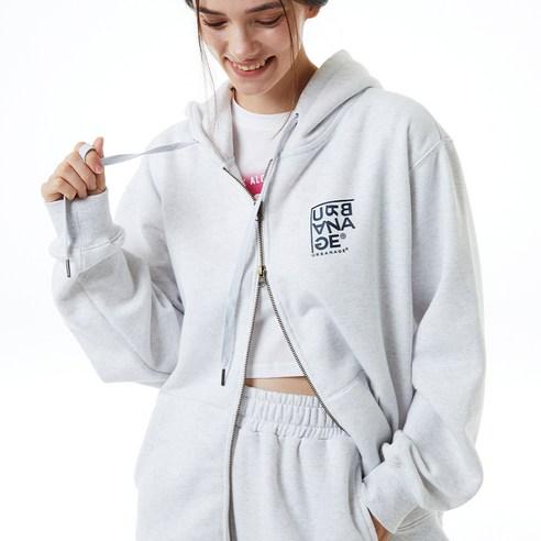 어반에이지 로고 프린트 후드 집업 - 점퍼 | 쿠팡