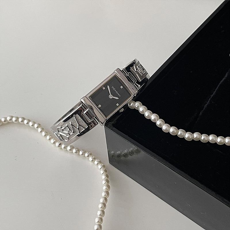YSL logo bracelet watch silver ver.