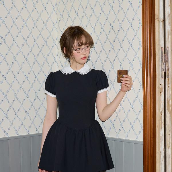 RN Academy-inspired Baby Collar A-Shaped Slimming Dress