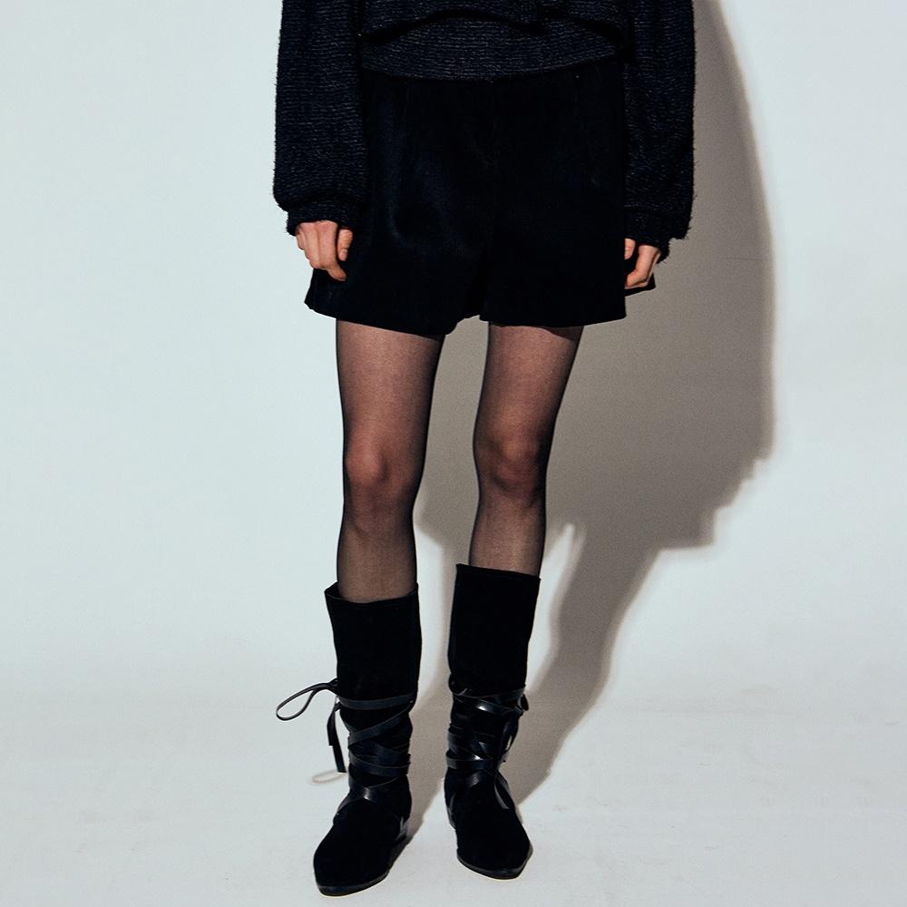 BERMUDA CORDUROY SHORT PANTS_BLACK