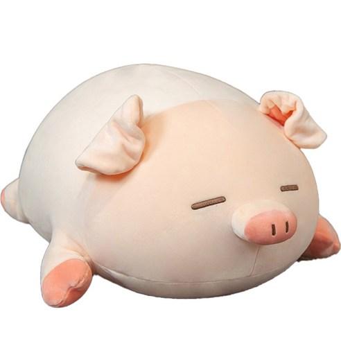 네이처타임즈 안고자는 실눈 돼지 인형 - 봉제인형 | 쿠팡