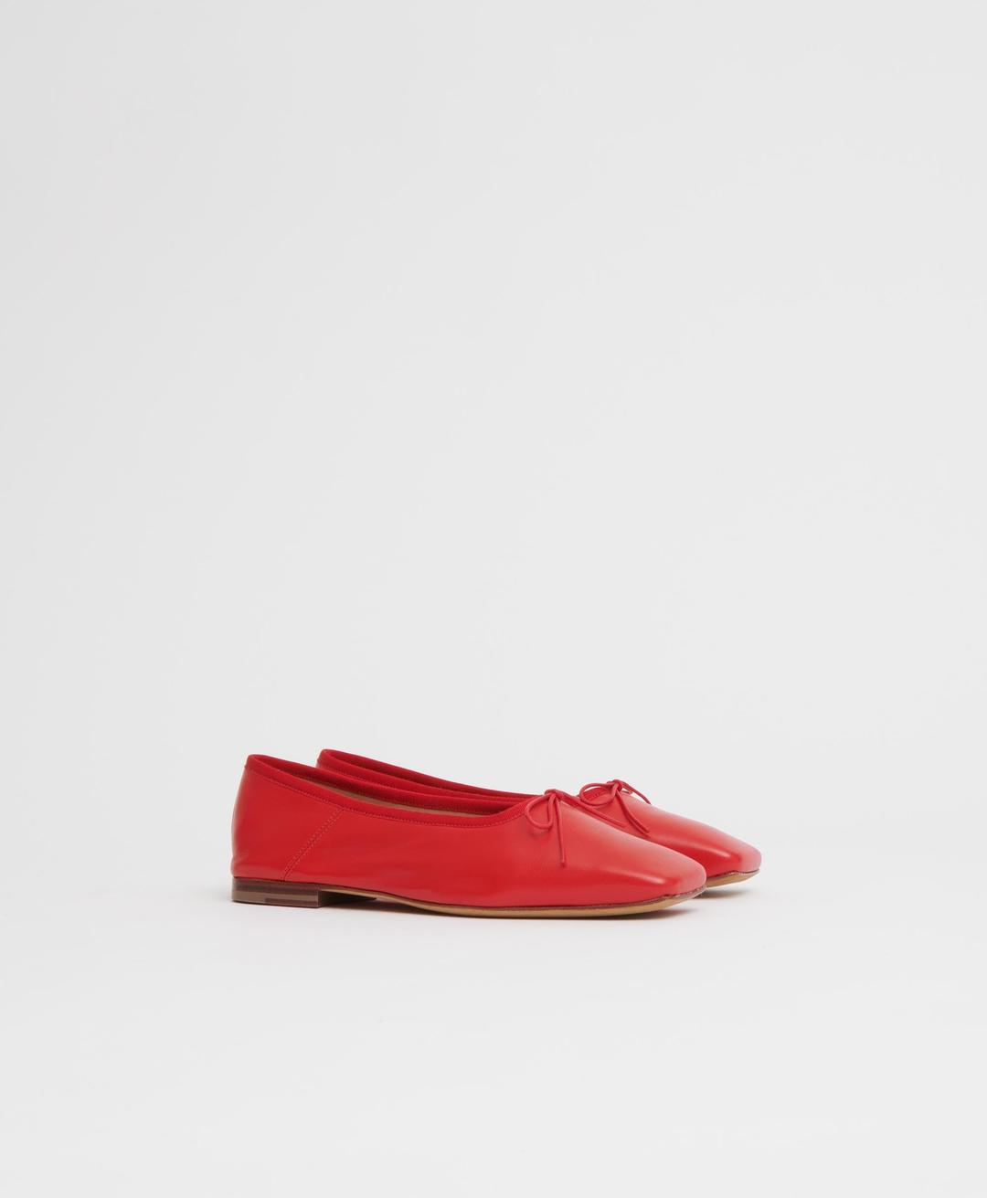 Square Toe Ballerina - Poppy - Poppy / 35