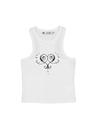 BACK POCKET HEART SL / WHITE