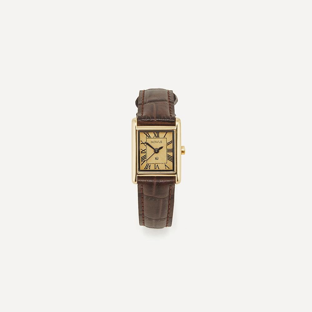 [2차리오더]SQUARE CLASSIC WATCH (BROWN)