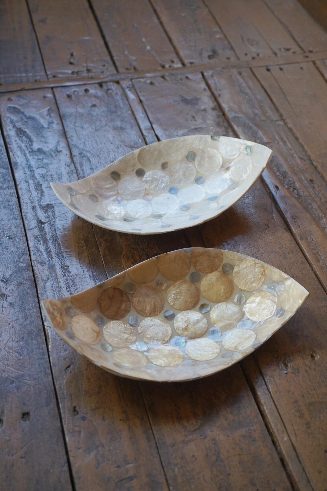 SHELL COIN LEAF TRAY (2 COLOR)