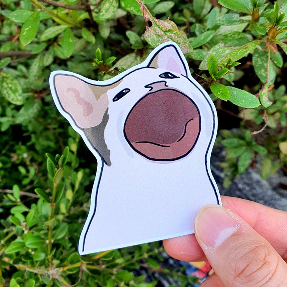 입큰고양이 냥이 밈 meme 패러디 스티커 노트북 캐리어 방수 아이패드