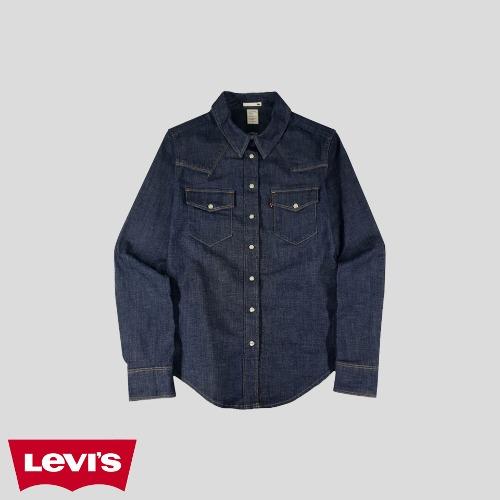 리바이스 진청 생지 투포켓 데님 아메카지 웨스턴 남방 셔츠  SIZE S