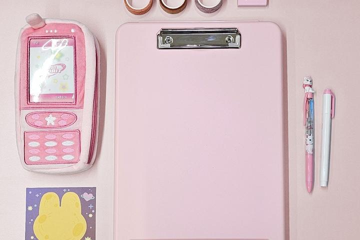 수납형 클립보드 파일케이스 휴대용 다꾸용품 보관함