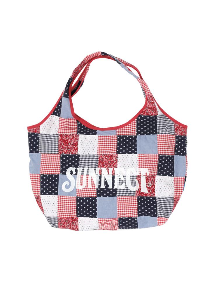 Madras Shopper Bag - Red