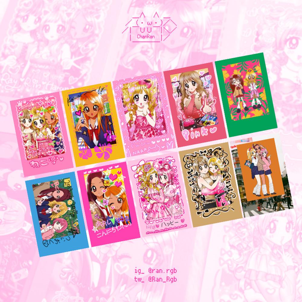 [찬란] 10종 set 시부야갸루 폴라로이드 팩 (10set)