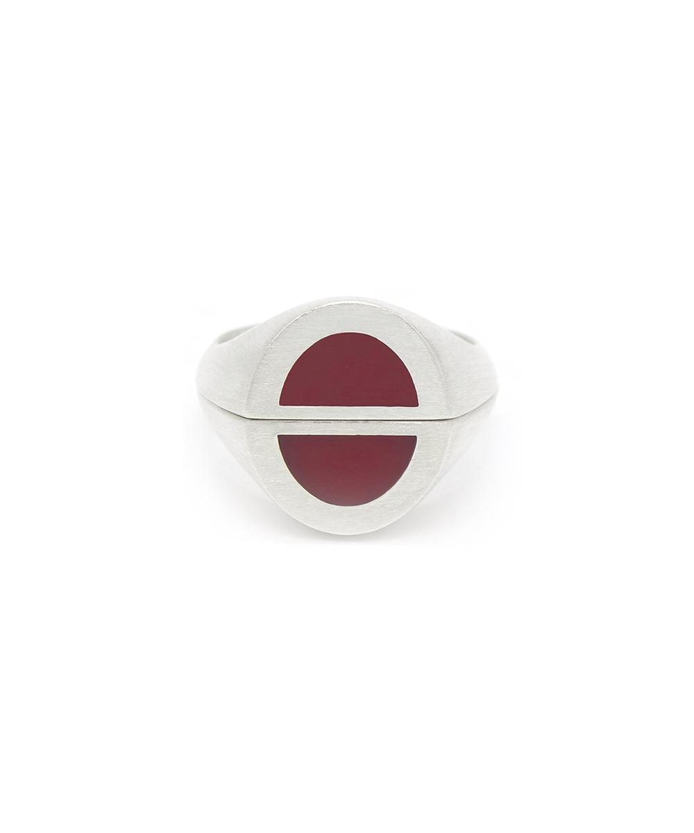 half signet ring 002 (red)