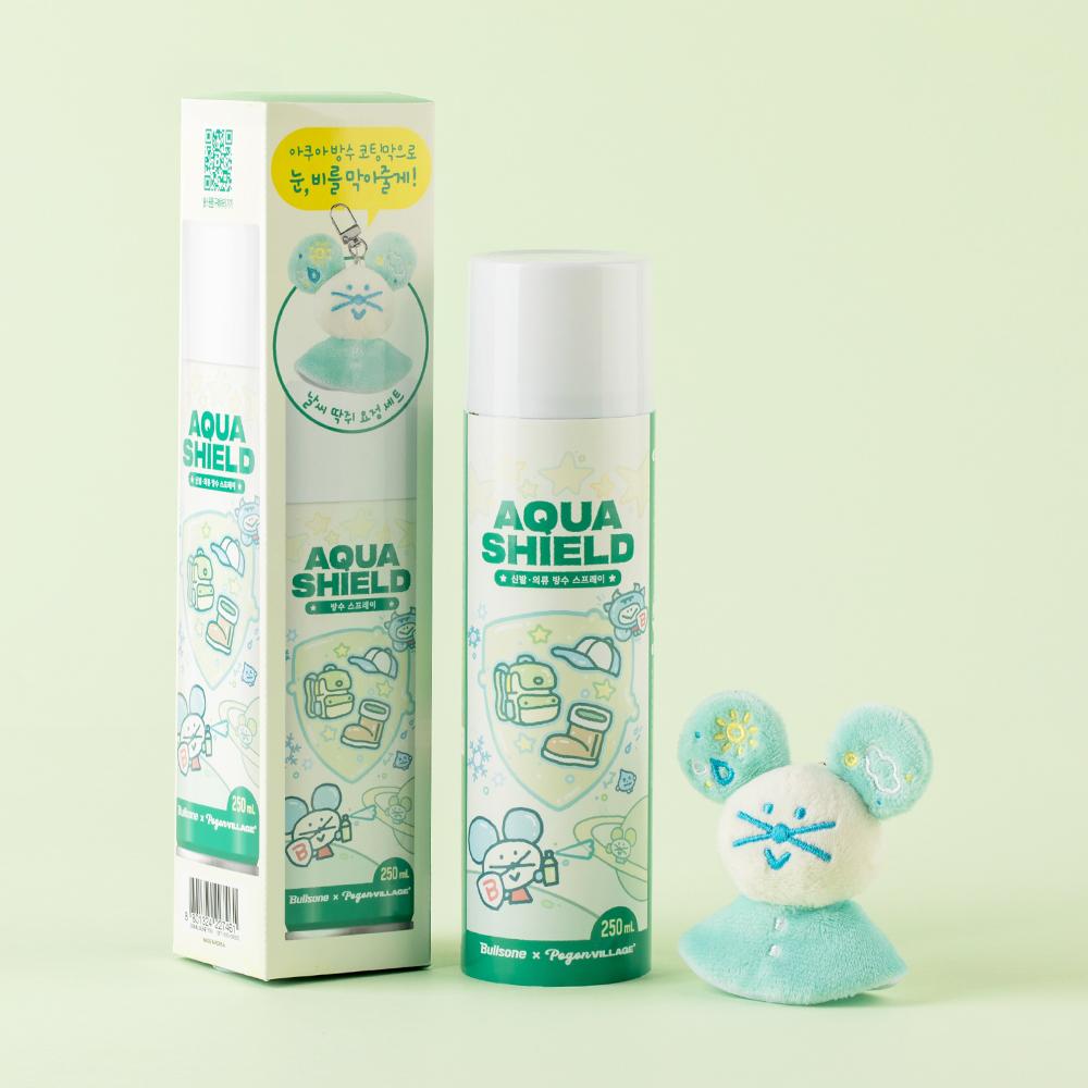 [단독] 아쿠아 쉴드 방수스프레이 250ml (+딱쥐날씨인형) 센스있는선물 /어그/신발/의류 방수스프레이