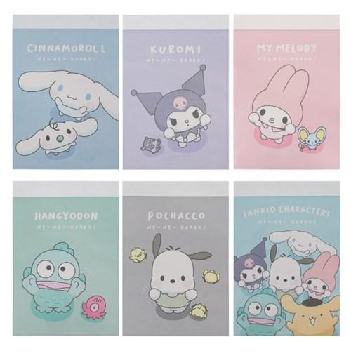 산리오 캐릭터 메모지 메모장 6종