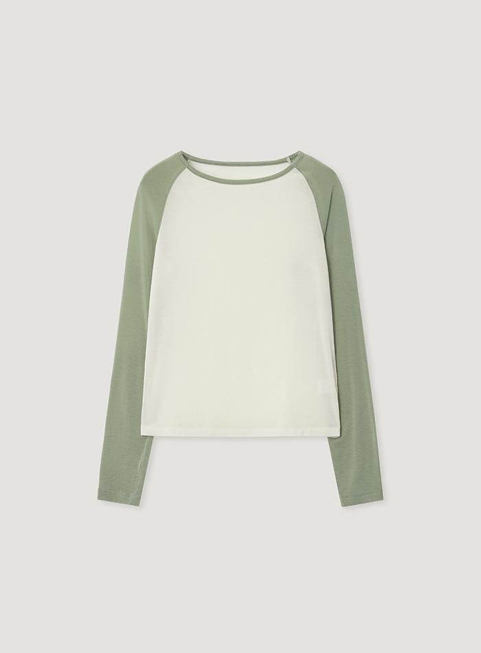 MAHO RAGLAN TEE_CREAM KHAKI