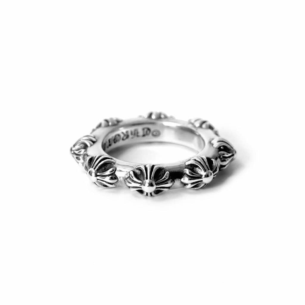 Cross Band Ring Sterling Silver Jewelry- Chrome World JP