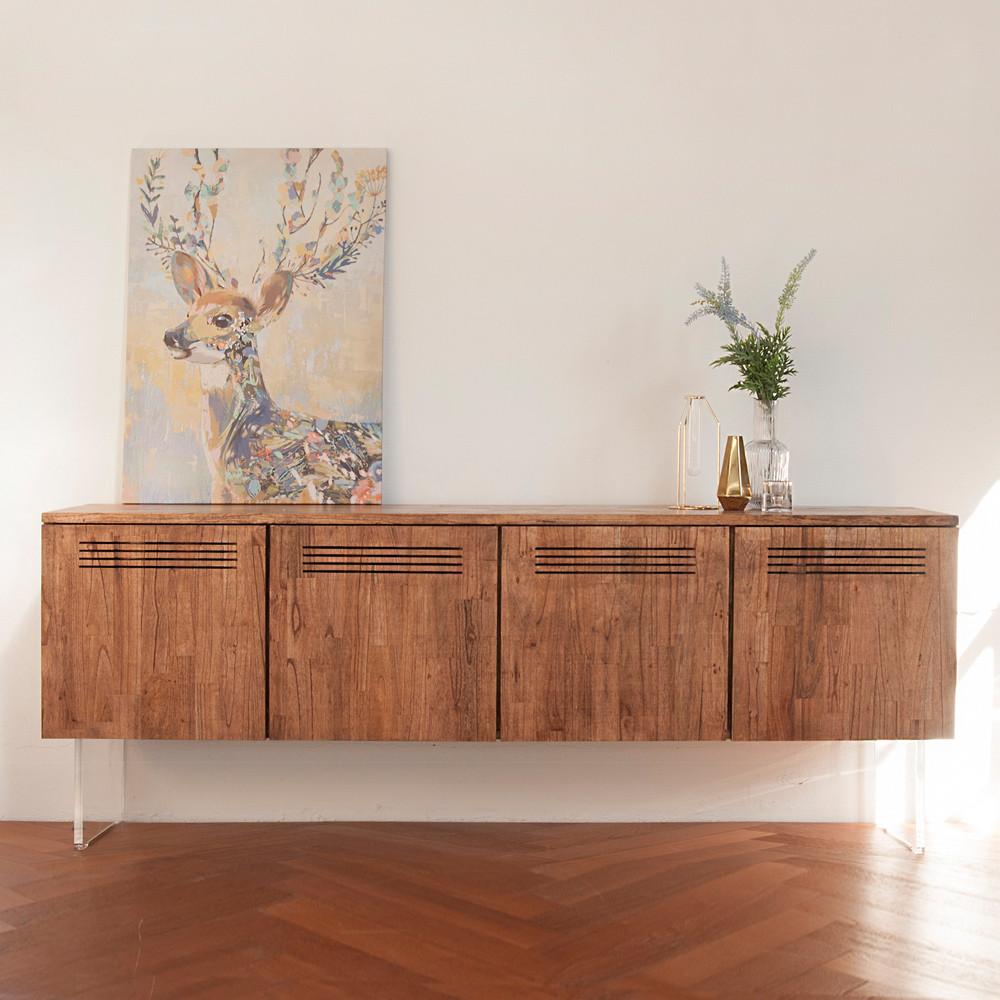 바누스 참죽원목 티비거실장 티비다이 원목거실장 거실장 높은거실장