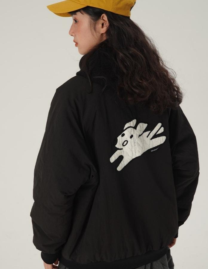 ODDMAKER 강아지 야구 자켓 (2color)