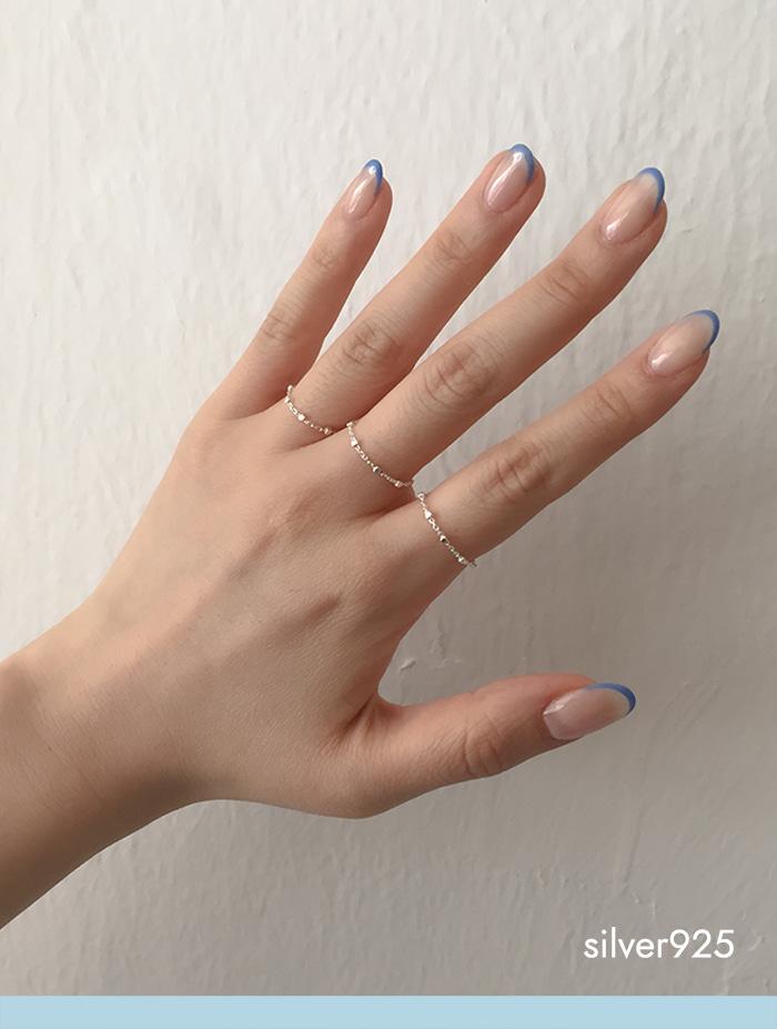 dot chain ring (silver925)