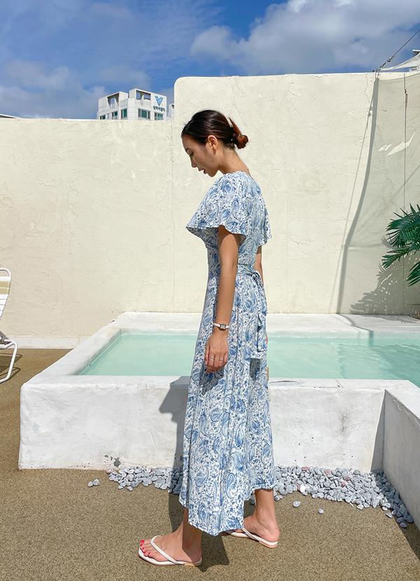 [자체제작]헤라 반팔 롱원피스