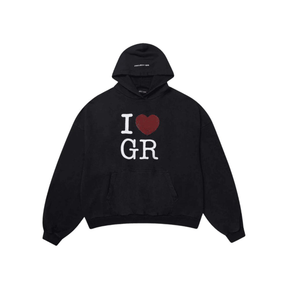 프로젝트 G/R 아이 러브 GR 후드 블랙 (하우스 오브 GR 한정)