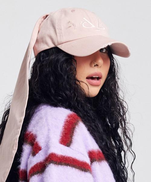 두니빗 면 데미지 볼캡 인디핑크