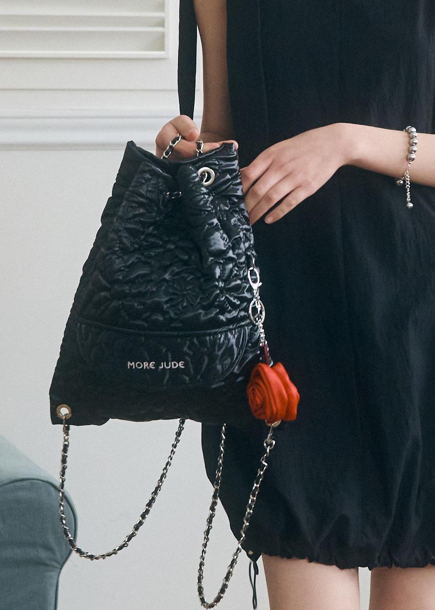 Flower backpack black