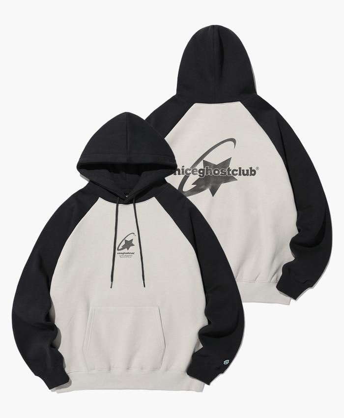 SHOOTING STAR LOGO HOODIE[BEIGE]