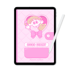 굿노트 2023 다이어리 체리파이 핑크 버전