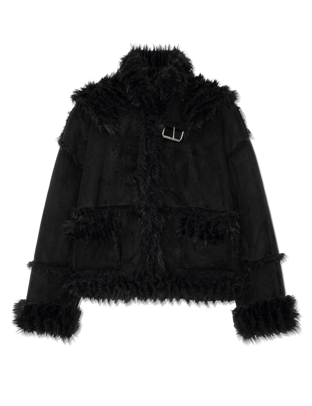 REVERSIBLE SHEARLING JACKET(BLACK)