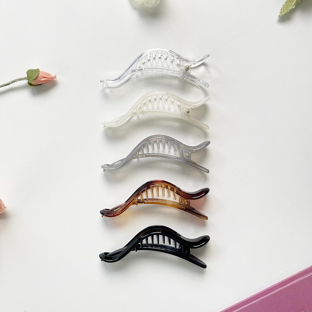 지금은 유광 커브드 빅클립 올림머리 집게핀