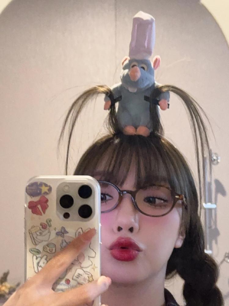 라데리브 라따뚜이 인형 머리띠 생쥐 요리사