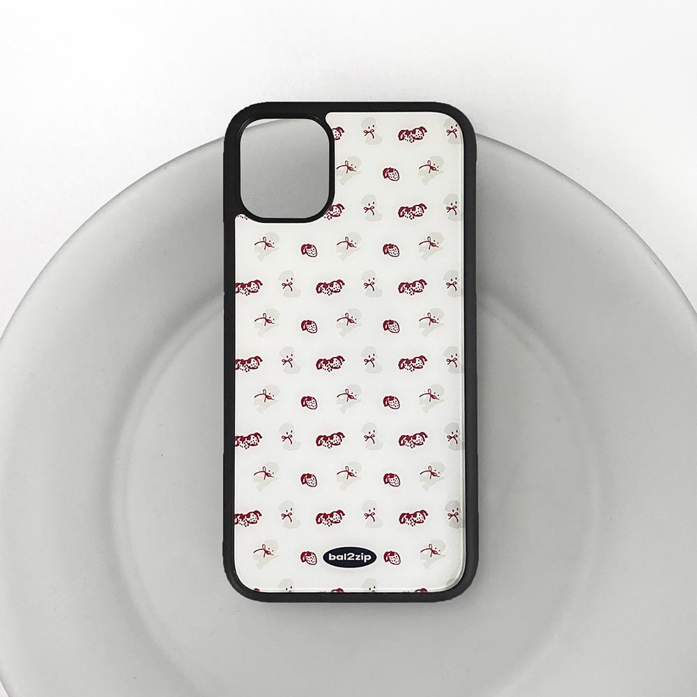 glass phone case/딸기 글라스 케이스