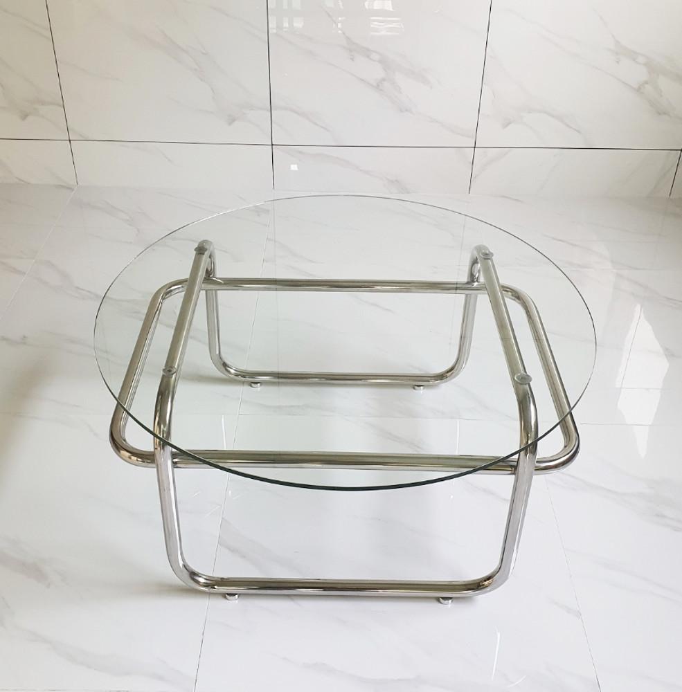 케이지메탈 T 13 유리테이블 원형테이블