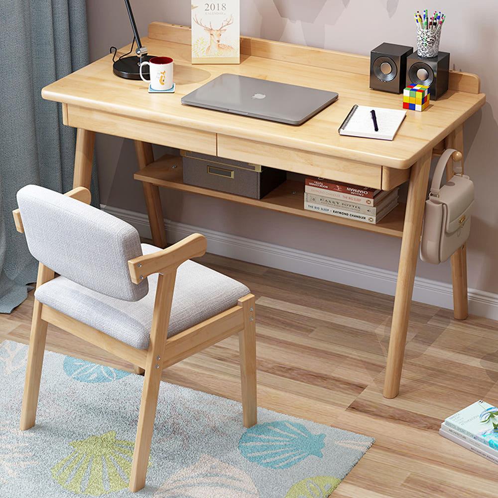 북유럽 원목 서랍형 고등학생 책상 목재 빈티지 공부방 서재 인테리어 컴퓨터 노트북 데스크