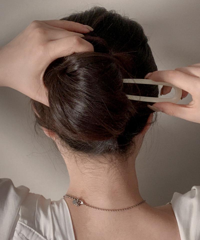 1+1 [무배] 트렌디 비녀 유핀 꽃 머리 고정 컬러 헤어핀