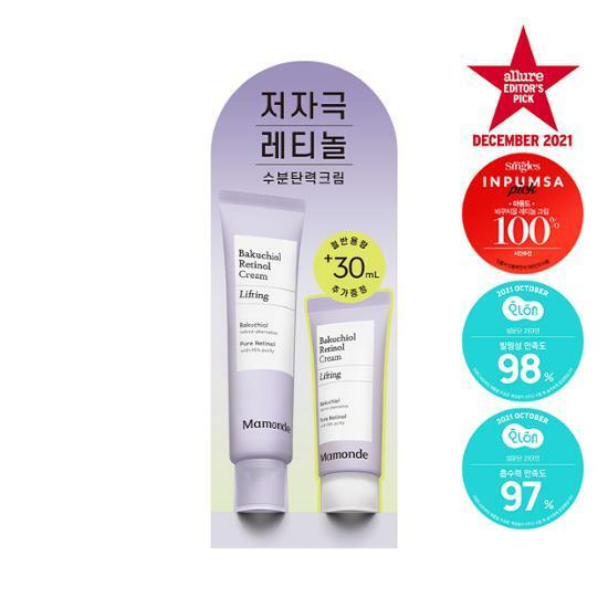 [아랑 Pick] 마몽드 바쿠치올 레티놀 크림 60ml (30ml 증정)