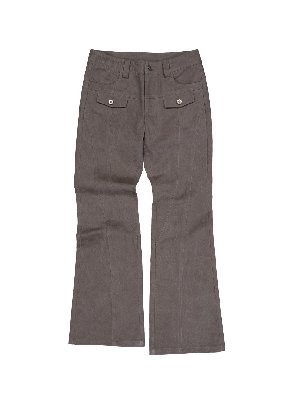 [11월 19일 예약배송] LINE  BOOTCUT PANTS / MOCHA