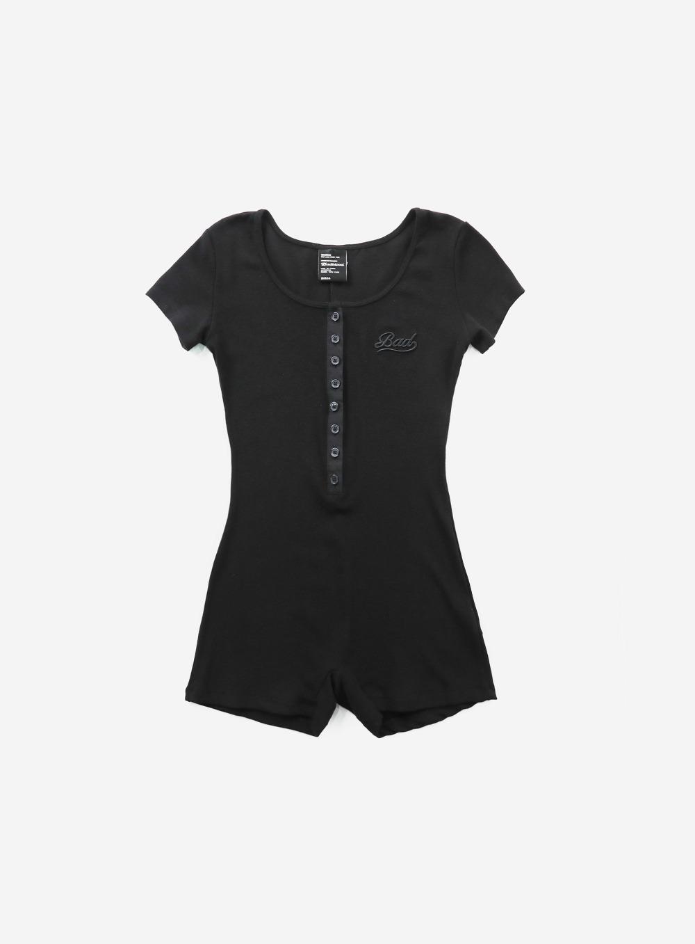 [w-jst24-011] 비욘드 소프트 롬퍼 숏슬리브 - 블랙