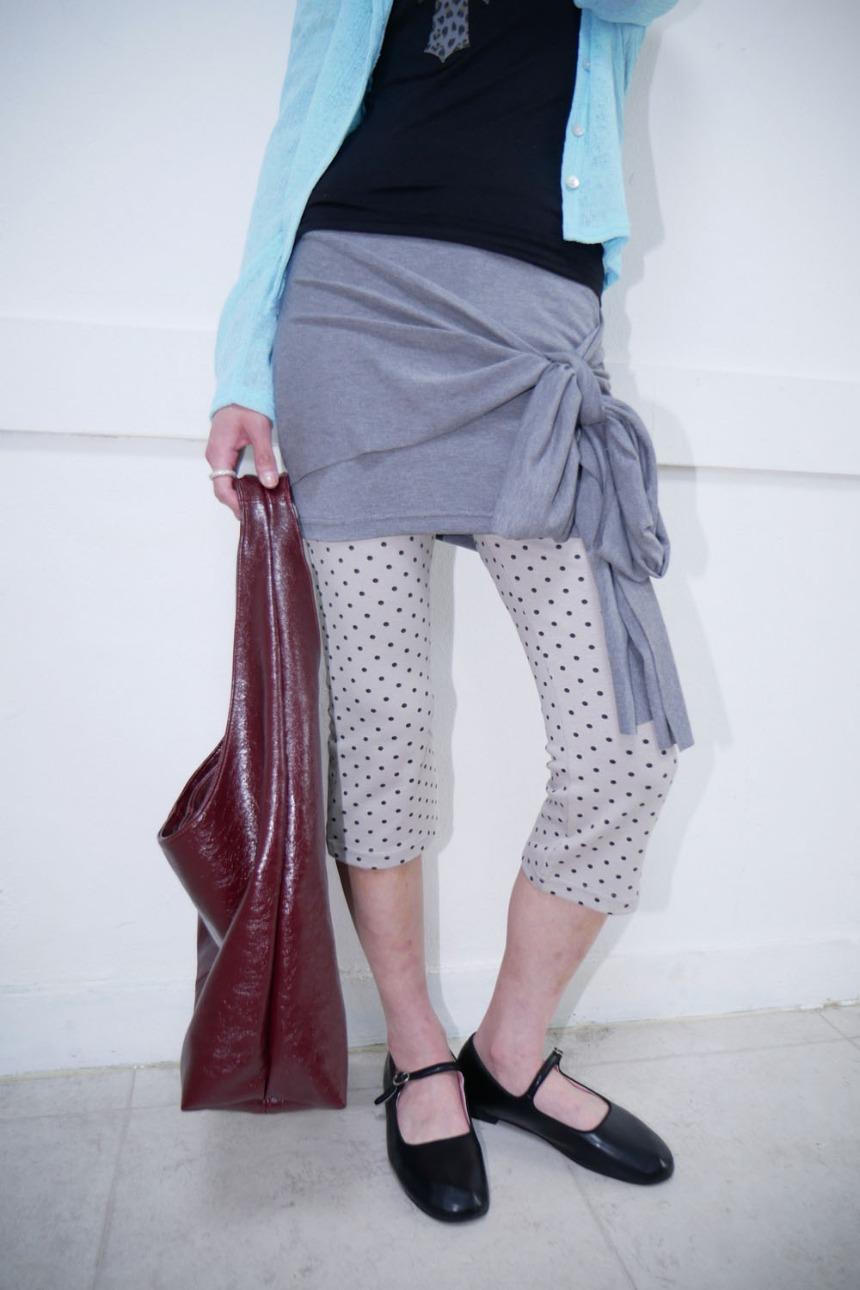 dot mellow crop pants (2color)