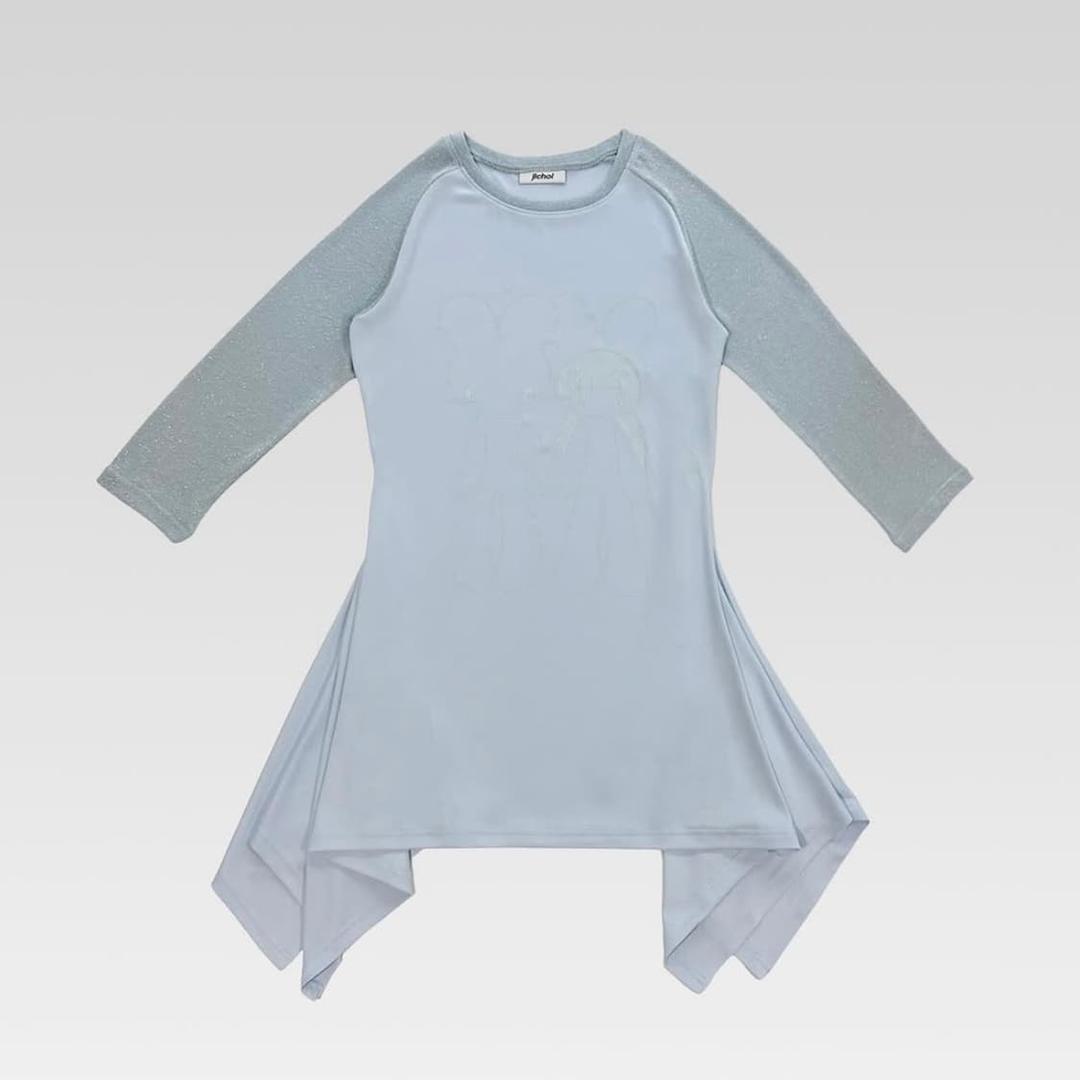 지초이 파르코 에디션 래글런 티 드레스 페일블루 | 후루츠패밀리